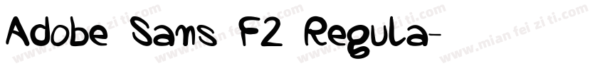 Adobe Sans F2 Regula字体转换